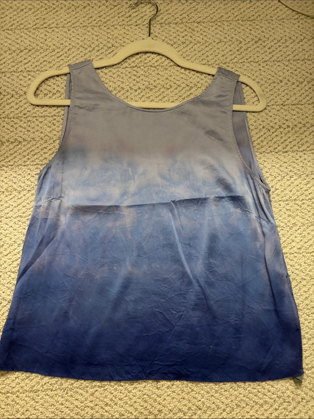 Raquel Allegra Blue Ombre Sleeveless Tank